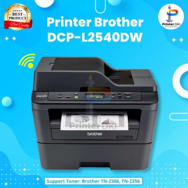 Promo Printer Brother DCPL2540DW WiFi Mono Laserjet Print Scan Copy Duplex Diskon 23 di Seller