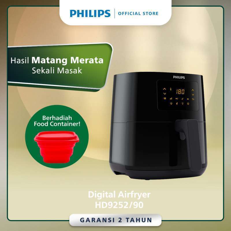 Promo Philips Digital Airfryer Hd9252/90 Kapasitas 0.8kg / 4.1 L