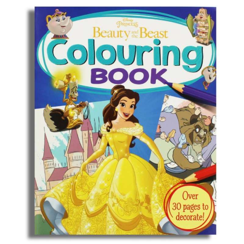 Jual Disney Princess Beauty and the Beast Colouring Book di Seller