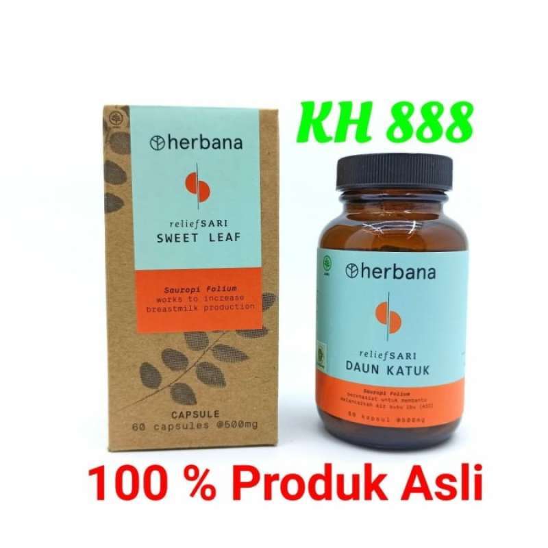 Promo Herbana Relief Sari Daun Katuk 60 Kapsul Melancarkan Asi