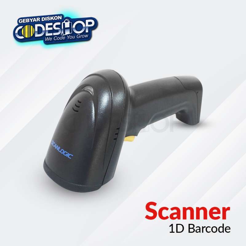 Jual Scanlogic Cs-700 Plus Scanner Barcode 1d Auto Scan Sense Usb Cable ...