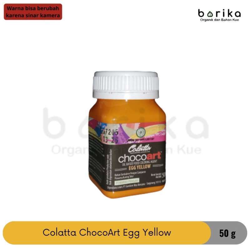 Jual Colatta ChocoArt Egg Yellow Oil Based Food Coloring Agent 50 gr