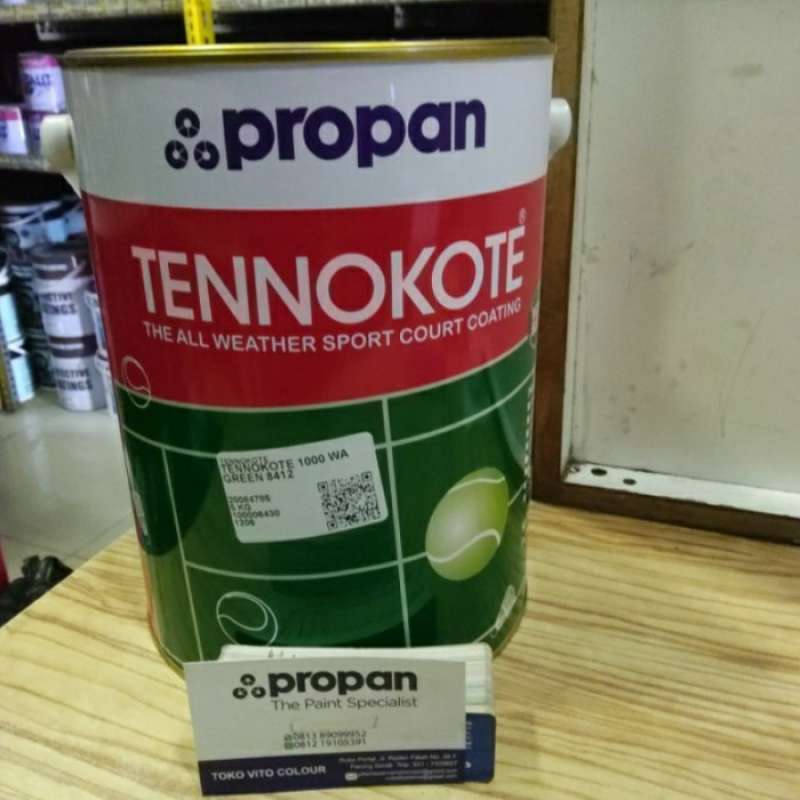 Promo propan tennokote green (cat lapangan) Diskon 33% di Seller Maju