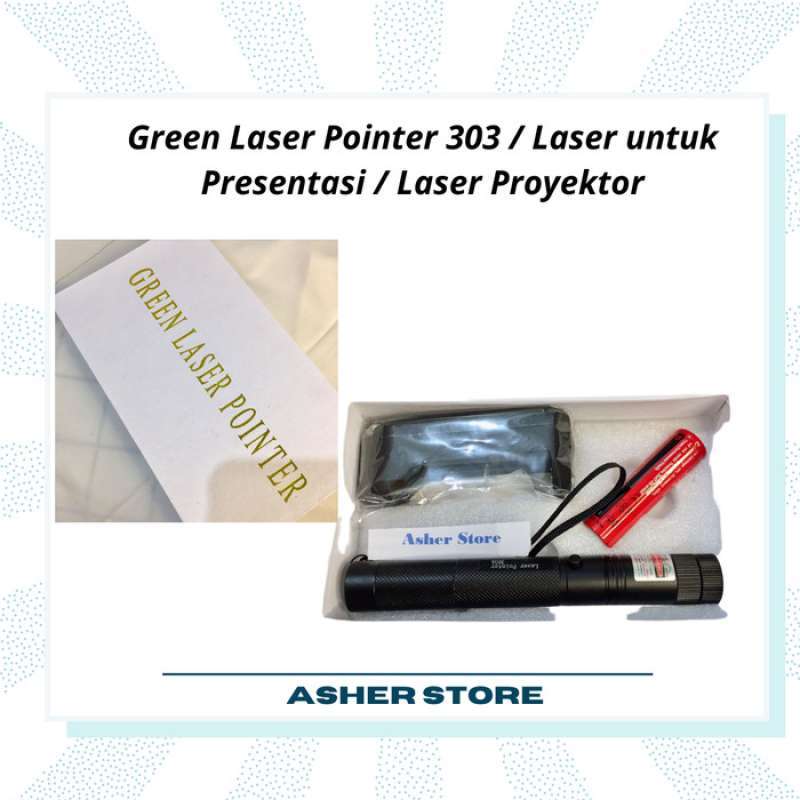 Jual Green Laser Pointer 303 / Laser Untuk Presentasi / Laser Proyektor ...