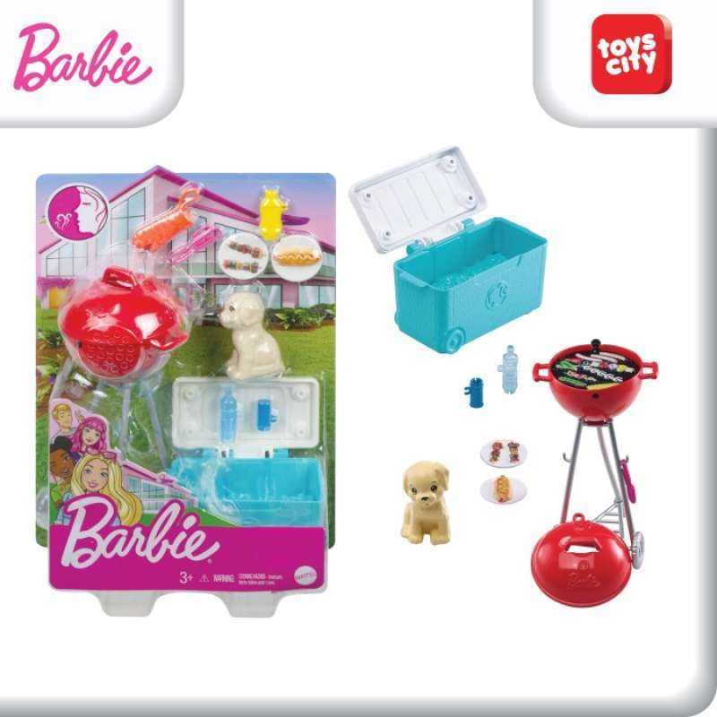 Promo Barbie Estate Mini Playset With Animal Pet Barbie Hobby Set GRG75