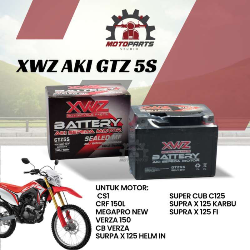 Promo Aki Gel Xwz Gtz5S Honda Supra X 125 Karbu Helm In Fi Cs1 Super