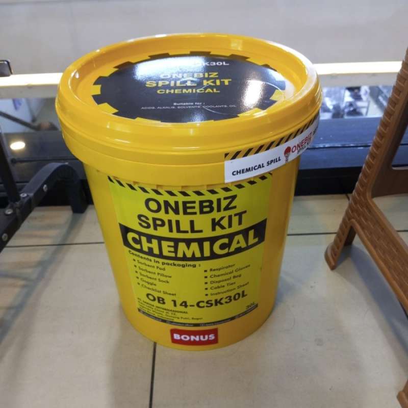 Promo CHEMICAL SPILL KIT 30 LITER PENYERAP CAIRAN KIMIA 8 GALLON MURAH
