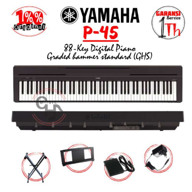 Jual Yamaha P45 88Key Weighted Action Digital Piano (P45B) di Seller Gamelan Store Tugu