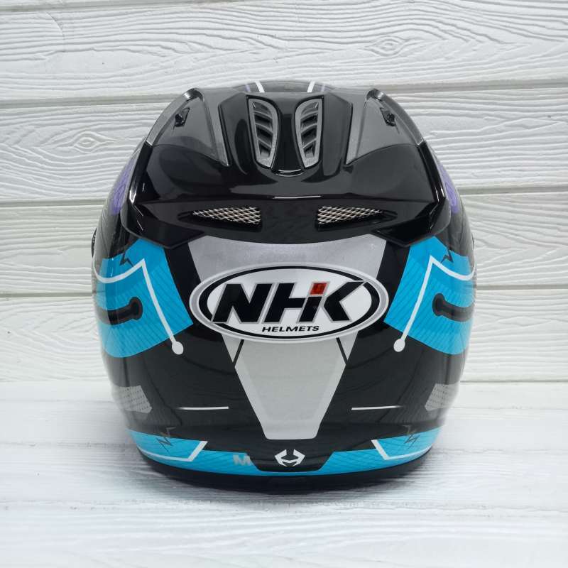 Helm R Six Jual Helm Nhk R6 Block Black Blue Half Face Motif R-6 R 6 Di Seller ...