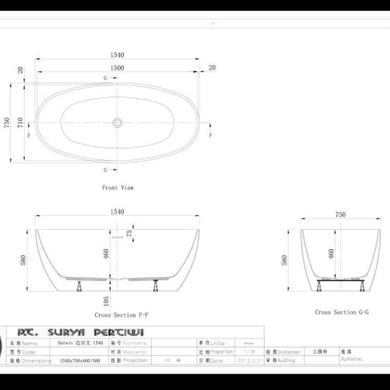 Promo Toto Bathtub Free Standing Atelier Darwin Freestanding Acrylic