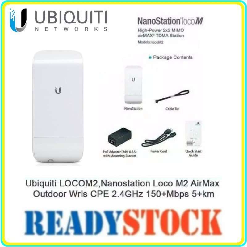 Promo Ubiquiti Locom2 Loco-m2 Nanostation Loco M2 Diskon 23% Di Seller ...