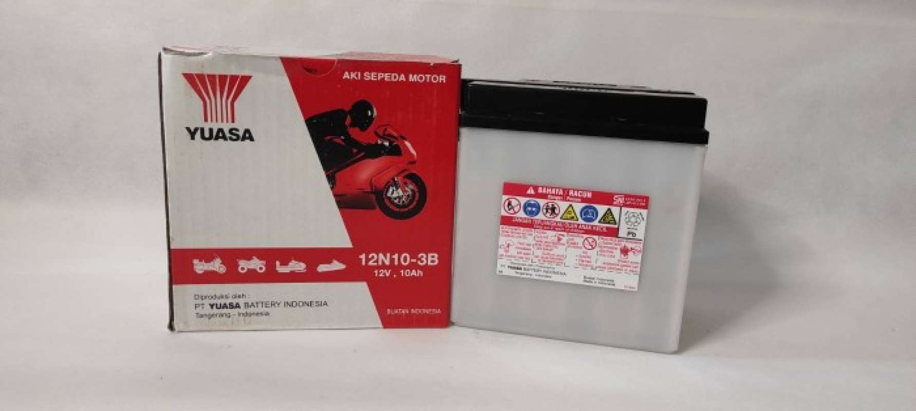 Promo Sale Aki Yuasa 12N10-3B Binter Mercy (Basah) 12V 10Ah Termurah