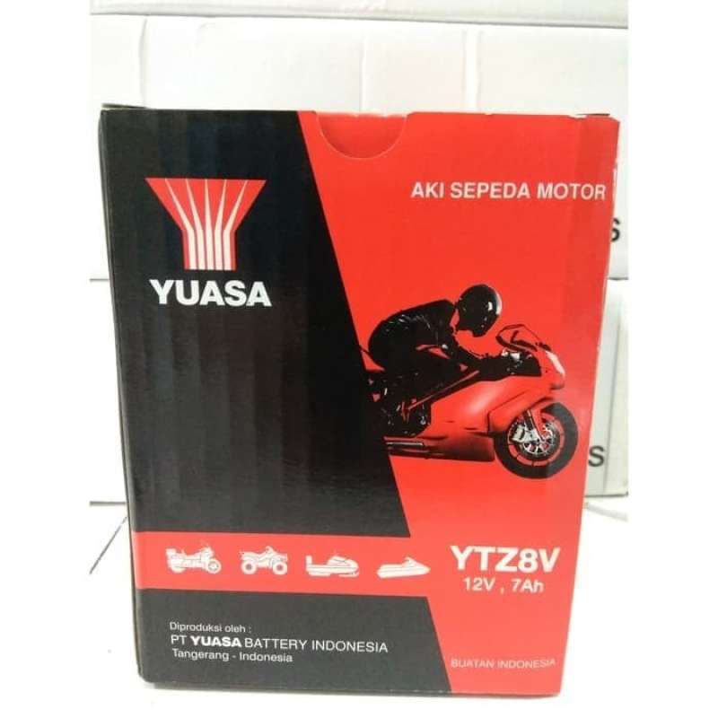 Promo Aki YUASA YTZ8V Motor Vespa LX 150|Yamaha XMAX R25 MT25|Honda CBR