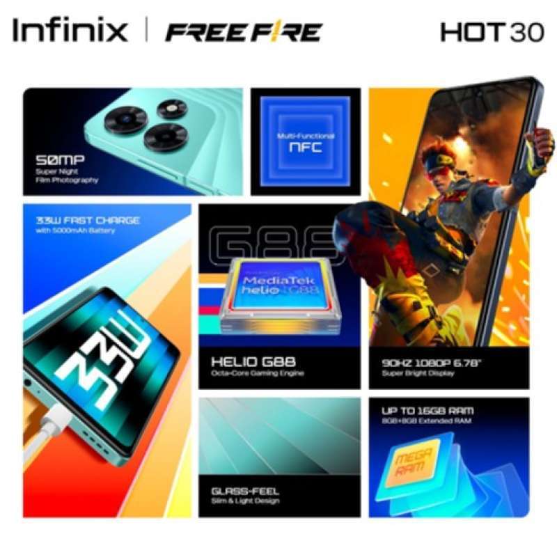 Jual Infinix Hot 30 8/256 Gb Ram 8 Rom 256 8gb 256gb Android Di Seller ...
