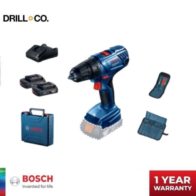 Promo Bosch Gsr 180 Li Cordless Drill 18v / Bor Baterai 18 Volt + Acc ...