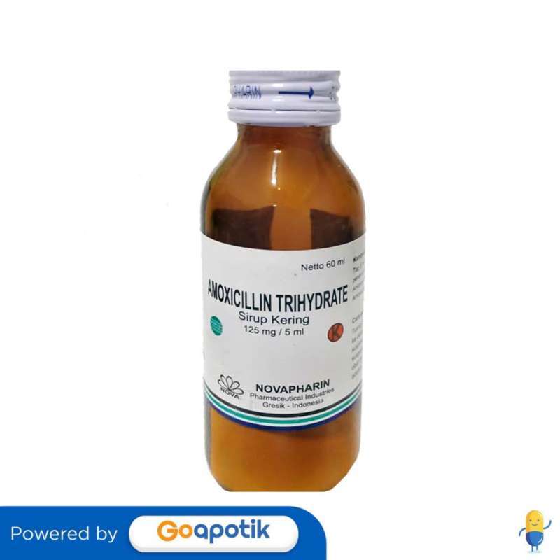 Jual AMOXICILLIN NOVAPHARIN 125MG/5ML DRY SYRUP 60ML di Seller APOTEK