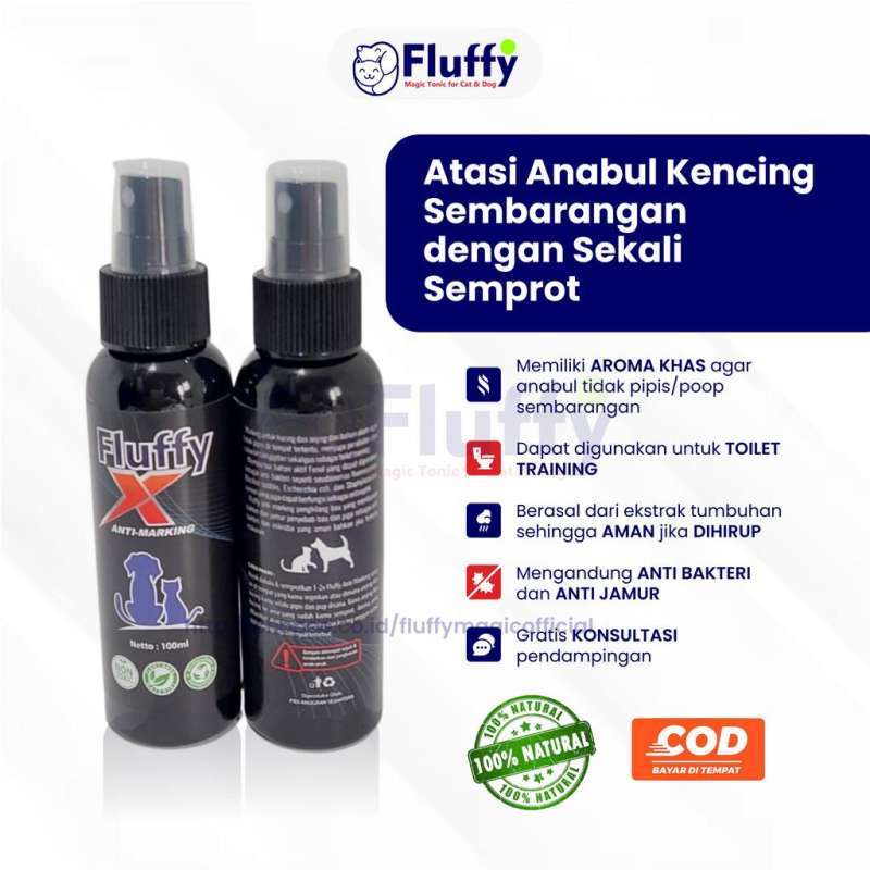 Jual Spray Atasi Kucing Kencing Sembarangan Fluffy XMarking di Seller