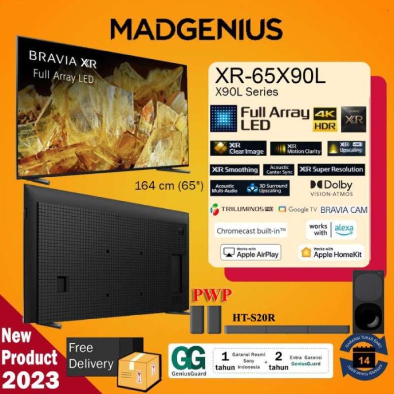 Jual Sony Xr-65X90L / Xr 65X90L Full Array Led 4K Hdr Google Tv Jakarta ...