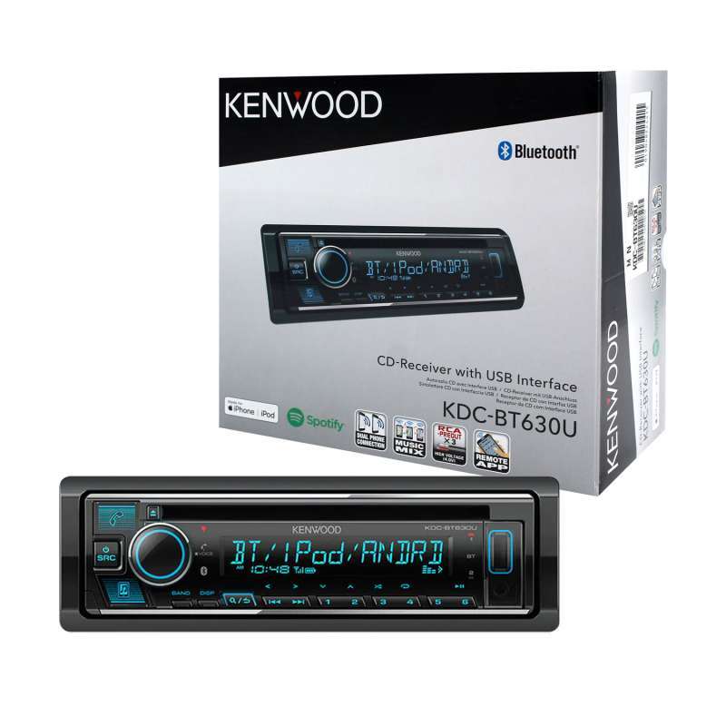 Jual Kenwood Kdc Bt630u Headunit Mobil Single Din Bluetooth Cd Usb Aux