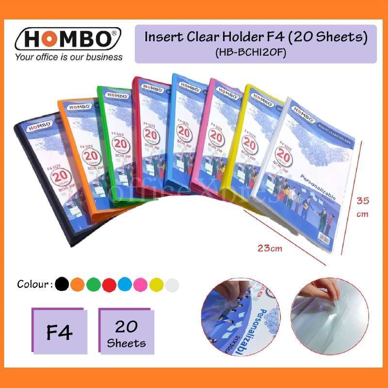 Insert Clear Folder Jual Insert Clear Holder F4 10,20,40 Lembar / Map Plastik Pocket ...