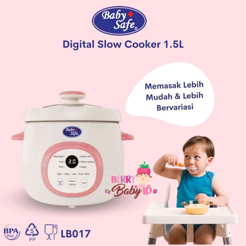 Promo Baby Safe Slow Cooker Digital Food Maker Perlengkapan Mpasi Bayi
