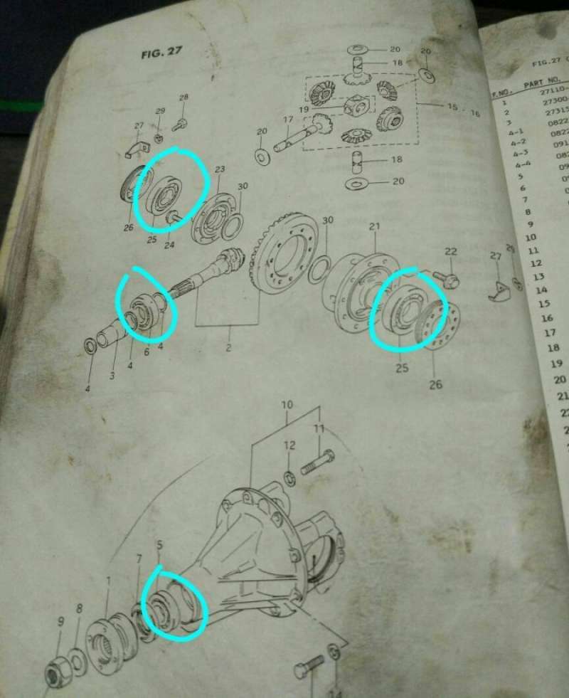 Jual SPECIAL Bearing laher gardan set suzuki jimny katana di Seller