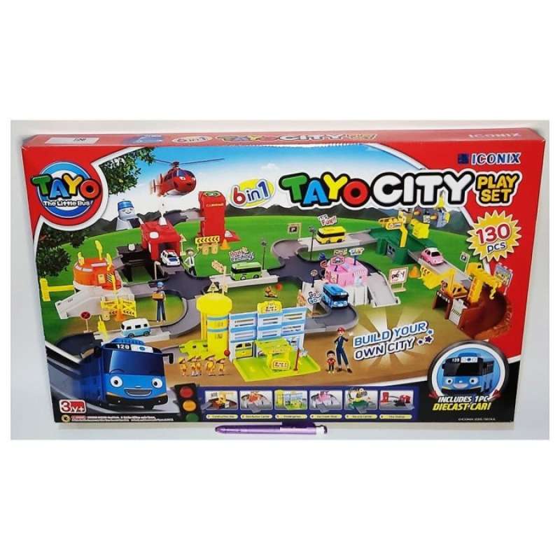 Promo Tayo The Little Bus Tayo City 6in1 Playset TYX219016 Diskon 23
