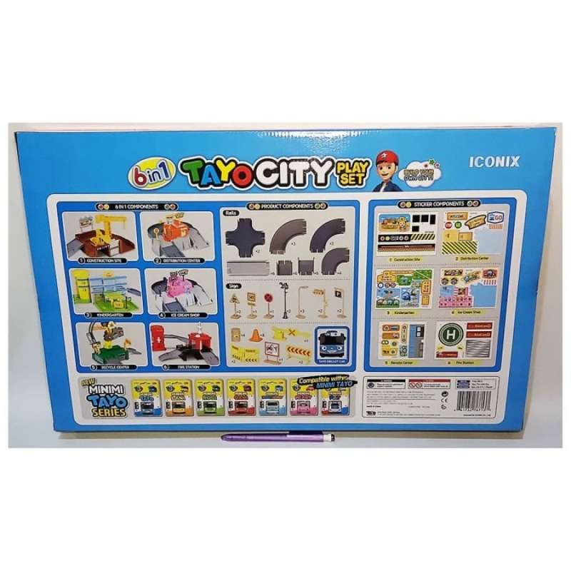Promo Tayo The Little Bus Tayo City 6in1 Playset TYX219016 Diskon 23