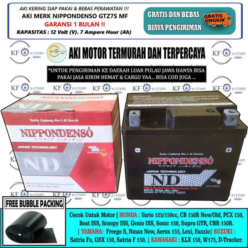 Promo Aki Motor Satria FU 150 ,CB 150 R, CBR 150,Freego GTZ7S MF