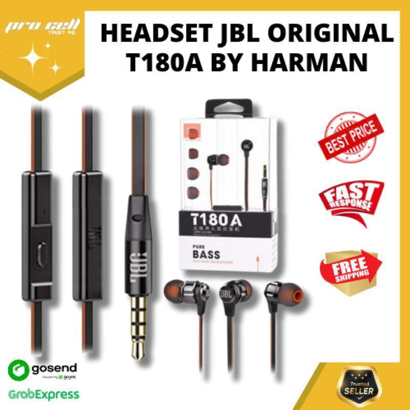 HEADSET HANSFREE JBL T180A T 180 A ORIGINAL BY HARMAN 100