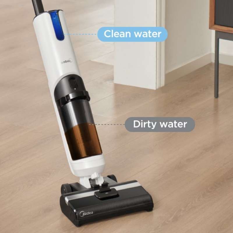 Jual Midea Wet Dry Cordless Smart Vacuum Cleaner Mwdx8 Hepa Lcd