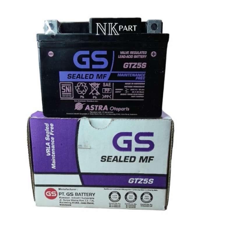 Promo Aki Motor Honda Supra X 125, Revo, Blade, CS1 Accu GS Astra GTZ5S