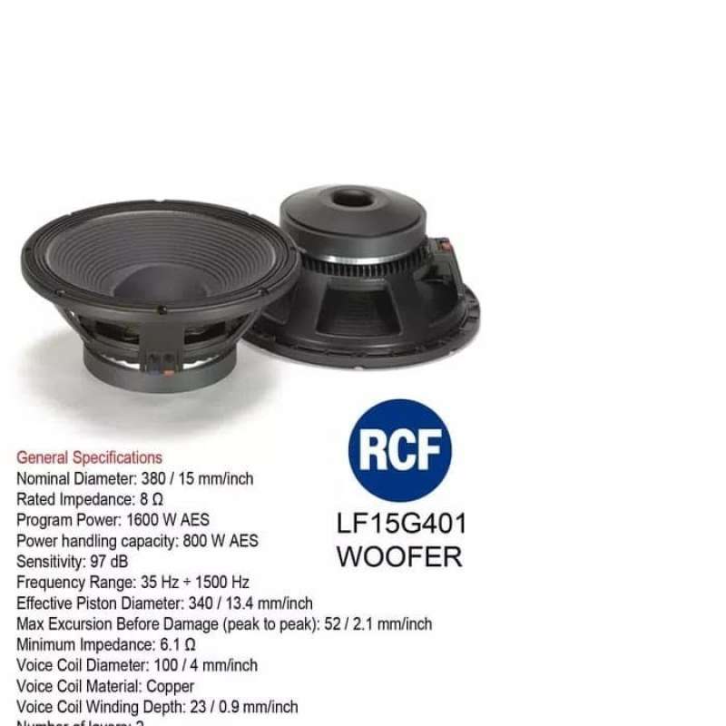 Rcf 15g401 hotsell