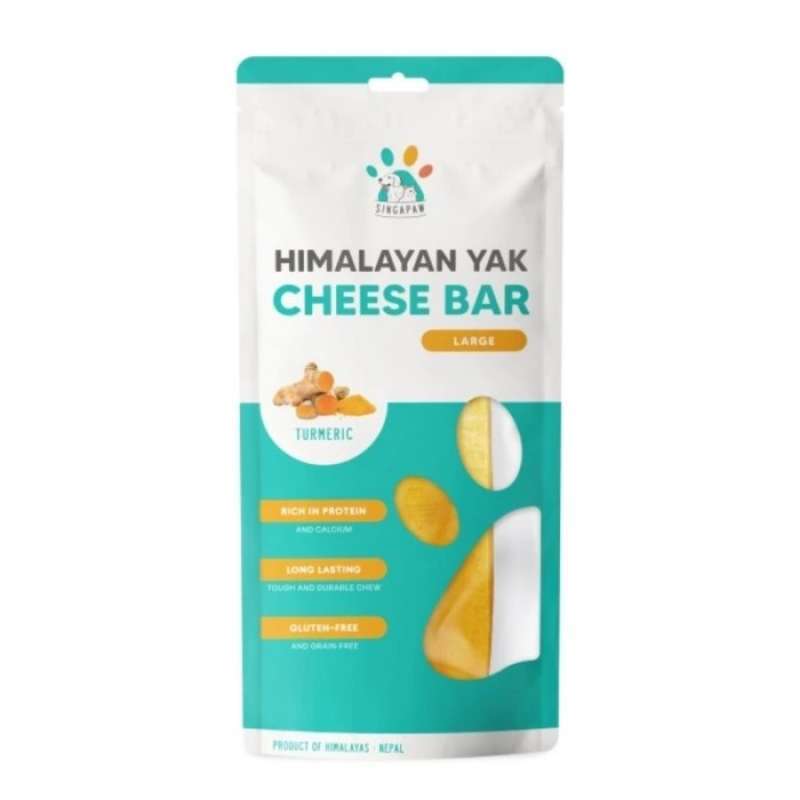 Promo SINGAPAW Himalayan Yak Cheese Bar Turmeric LARGE Dog Snack