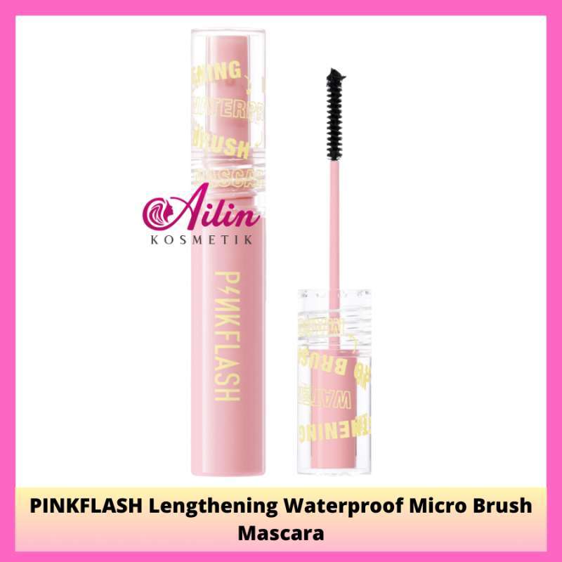 Promo PINKFLASH Lengthening Waterproof Micro Brush Mascara Pink Flash