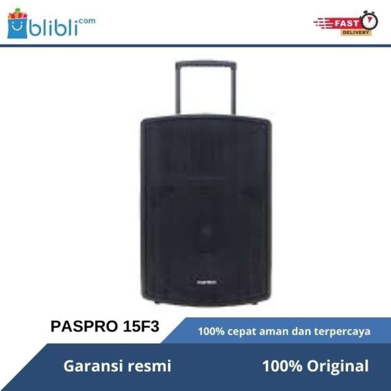 Polytron Paspro 15f3 Professional Bluetooth Active Speaker with 100W Power, LED Display, and 2-Way System, Perfect for Audiophiles and Home Entertainment