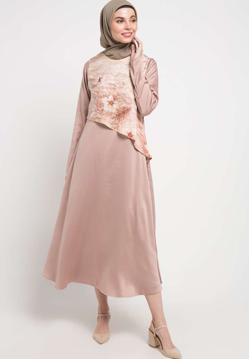 knee length dresses for ladies Haley Maxi Dress Brown main image 0