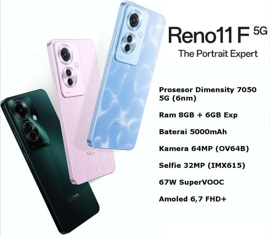 Jual Oppo Reno 11f 5g Ram 8/256 Gb Garansi Resmi Original Bisa Kredivo