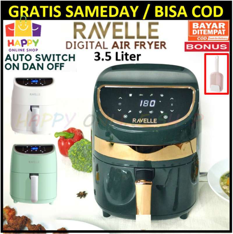 Promo Air Fryer Digital Ravelle Airfryer Menggoreng Tanpa Minyak