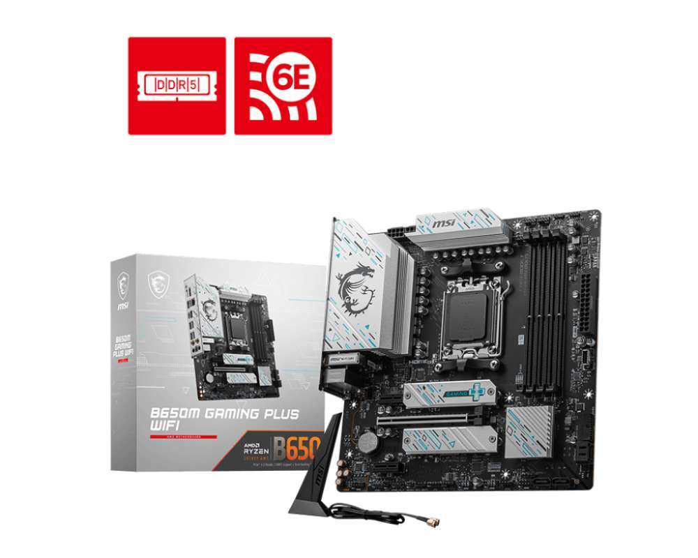 Promo Msi B650m Gaming Plus Wifi Amd Am5 Ddr5 Micro Atx Diskon