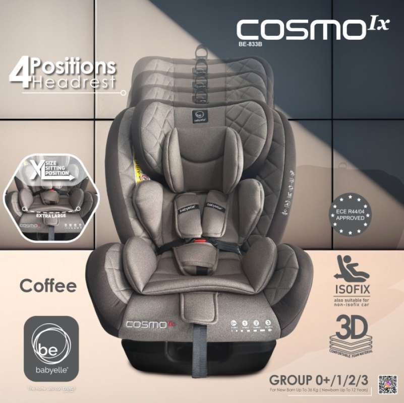 Promo Babyelle Cosmo Ix Be 836 B Car Seat Isofix Kursi Mobil Anak Baby Elle Multicolor Coffee Diskon 28 Di Seller Nawangshop Harapan Jaya Kota Bekasi Blibli