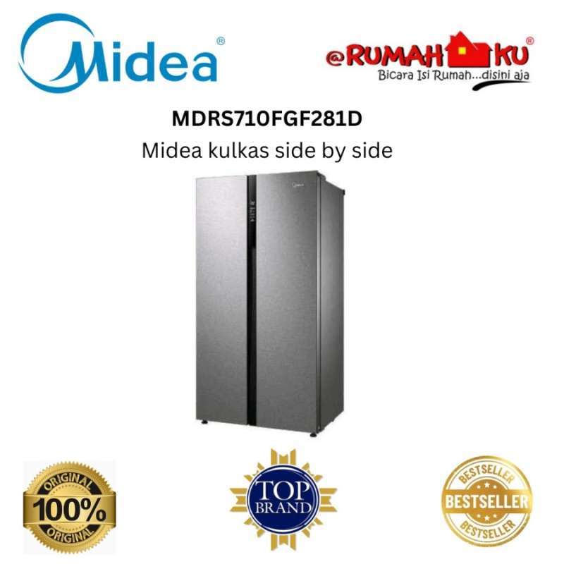 Promo Midea Mdrs710fgf28id Kulkas Side By Side Diskon 7% Di Seller ...