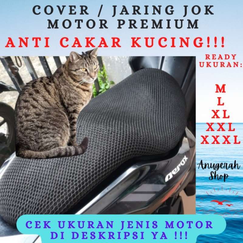 Promo Sarung Jaring Cover Penutup Jok Motor Anti Panas Cakar Cakaran