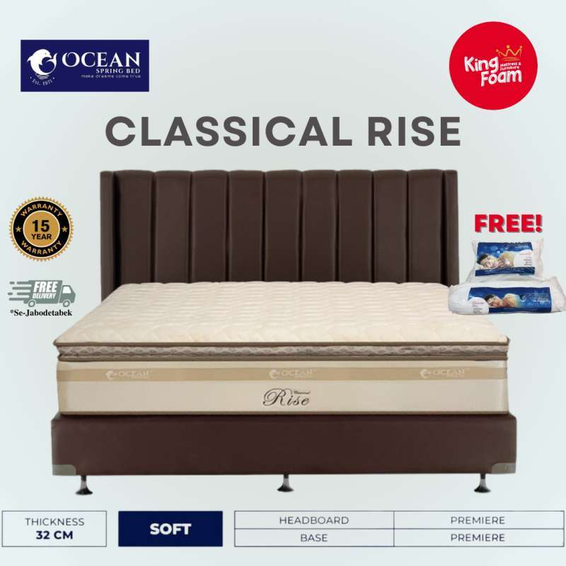 Jual Ocean Classical Rise Semua Ukuran Kasur Springbed (Full SET) HB