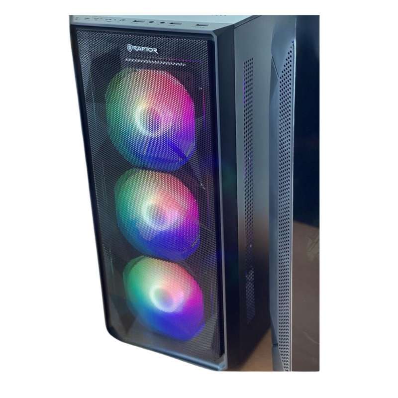 Jual Casing Pc Gaming Raptor Diamond Case Tempered Glass Transparan Rgb ...