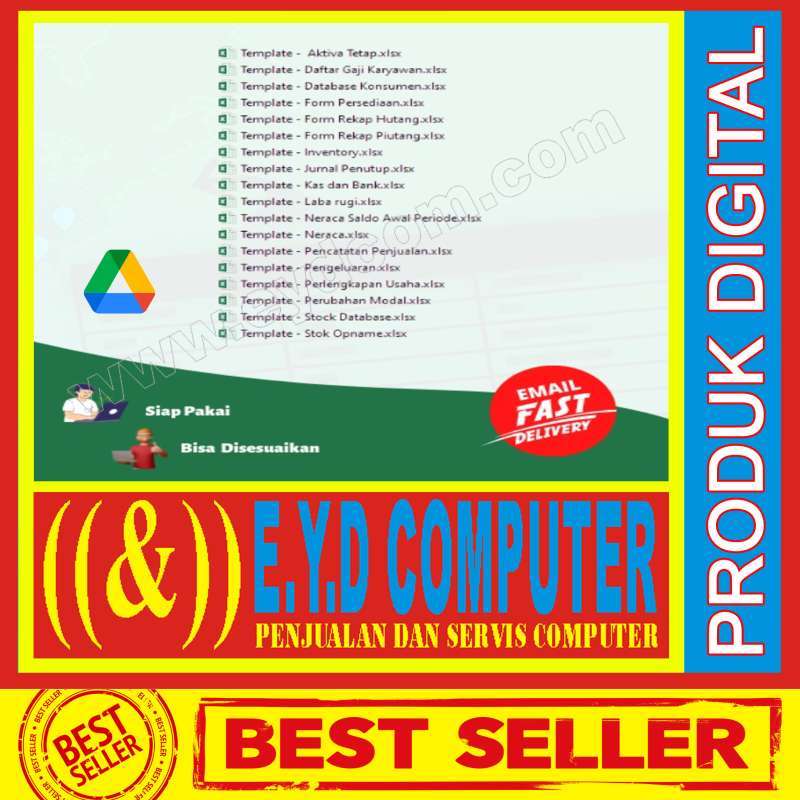 Tujuh Computer Jual TEMPLATE EXCEL LAPORAN KEUANGAN AKUNTANSI di Seller TOKO EYD ...