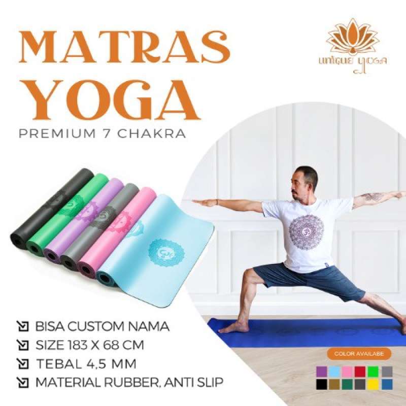 Promo Verish Alas Yoga Mat Matras Yoga Matras Yoga Premium Chakra Tas Premium Hitam Matras Yoga Premium Align Tas Premium Hitam Yoga Mat 7 Cakra