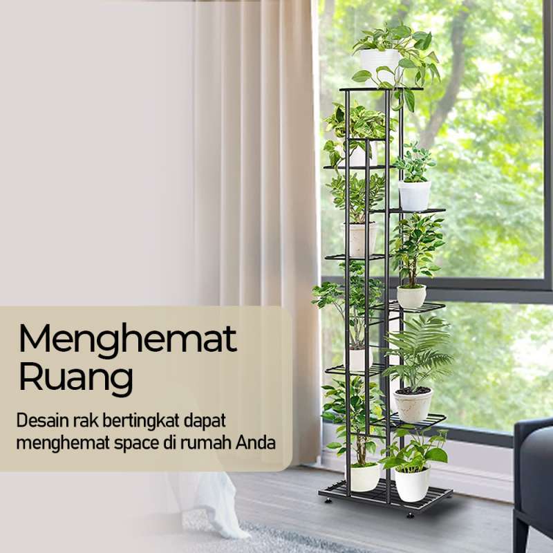 Stand Rak Bunga Jual Rak Tanaman Rak Pot Bunga Besi Bertingkat Standing Pot Flower ...