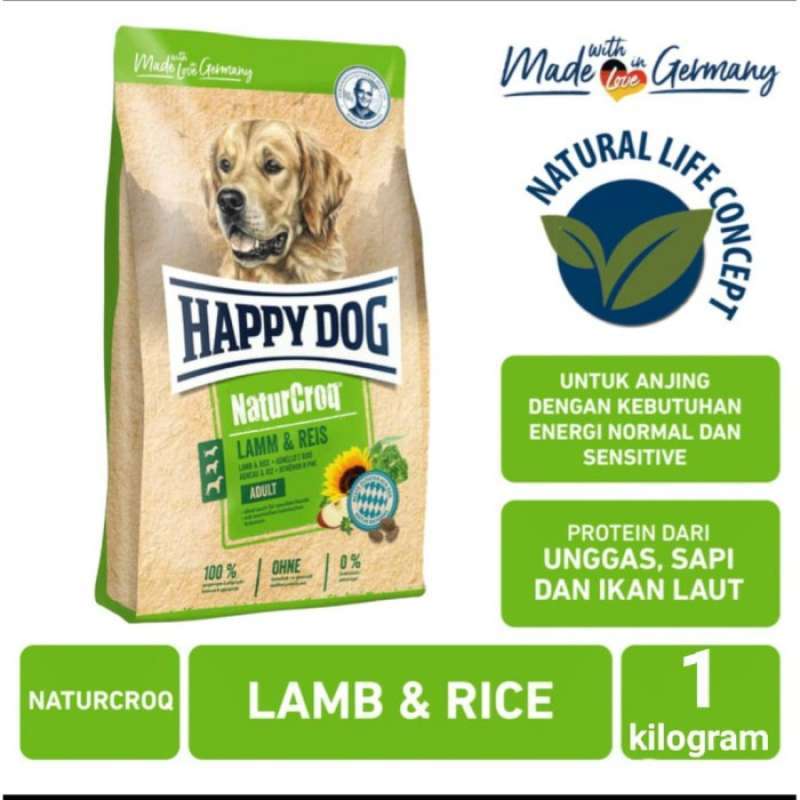 Promo Happydog Natur Croq Adult Lamb rice happy Dog Naturcroq Lamb Rice1kg Diskon 33 Di Seller Yourbae Shop Selapajang Jaya Kota Tangerang Blibli