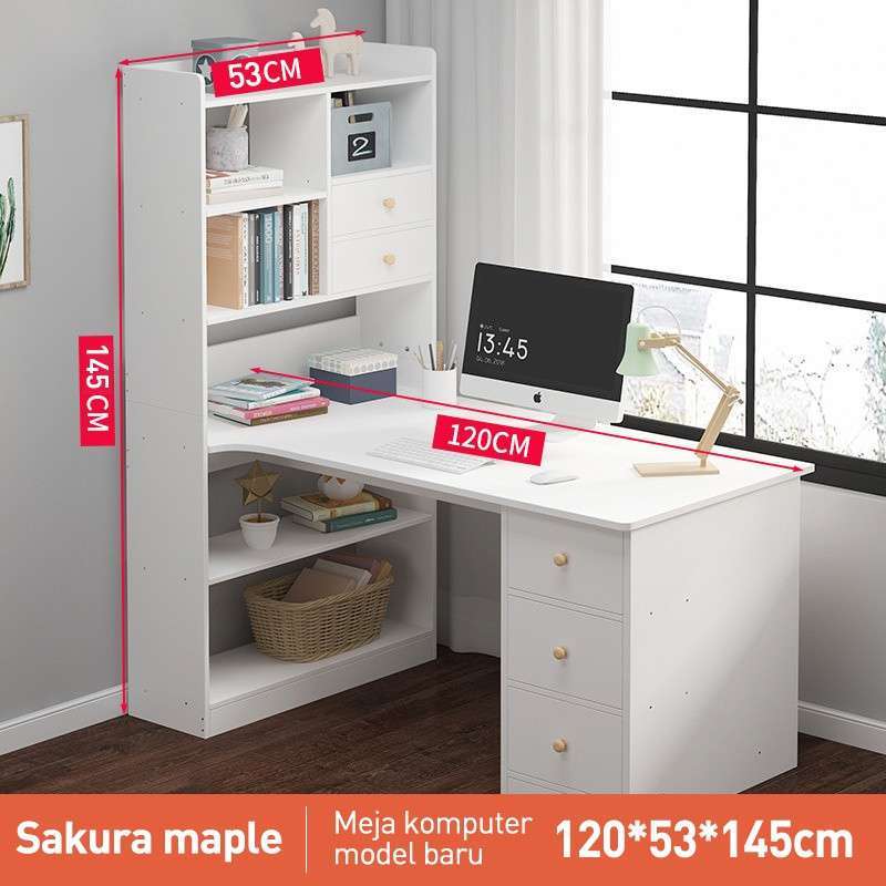 Promo Km Meja Belaja Minimalis Meja Komputer Serb Diskon 54% Di Seller ...
